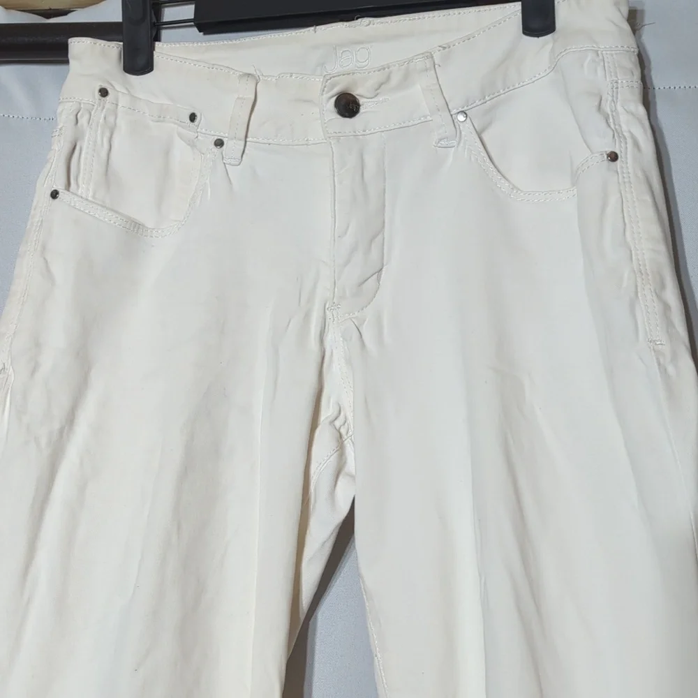 Jag Jeans cropped wide leg white low rise size 6 - Picture 2 of 11